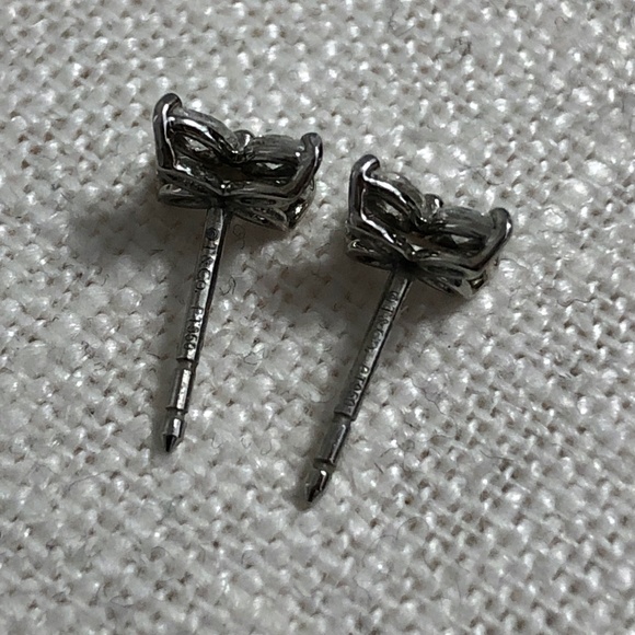 Tiffany & Co. Authentic Diamond and Platinum Victoria Earrings - Picture 2 of 6